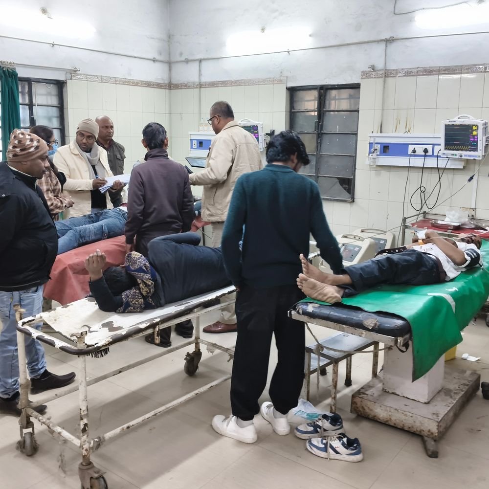 समस्तीपुर में दो बाइक की टक्कर लोग जख्मी सहरसा से लौटते समय हादसा दोनों बाइक जब्त…