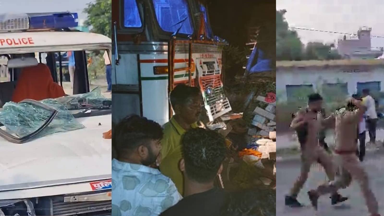 घर में जा घुसा अनियंत्रित ट्रक तीन लोगों की मौत के बाद मिर्जापुर में भारी बवाल आक्रोशित भीड़ ने की पुलिस पर पत्थरबाजी…